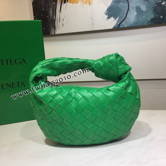 Bottega veneta高端女包 98080小號 寶緹嘉爆款jodie新版本2代編織打結圓形hobo包 BV經典款羊皮手工編織女包  gxz1256